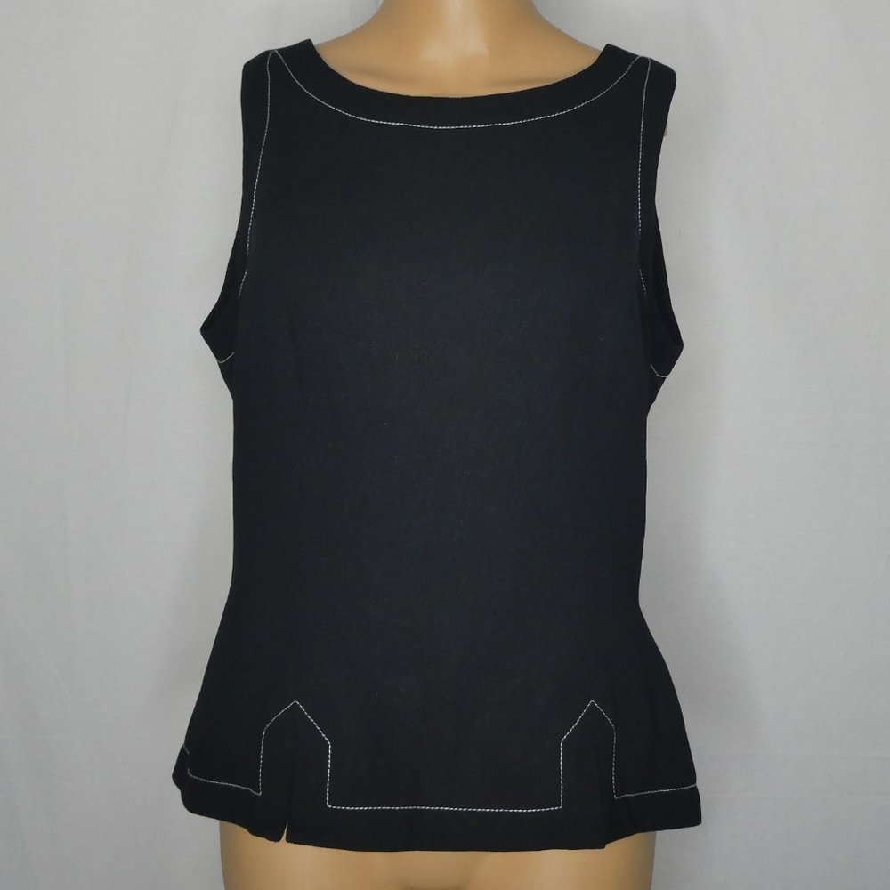 David Warren Vintage Button Back Blouse Shell 10